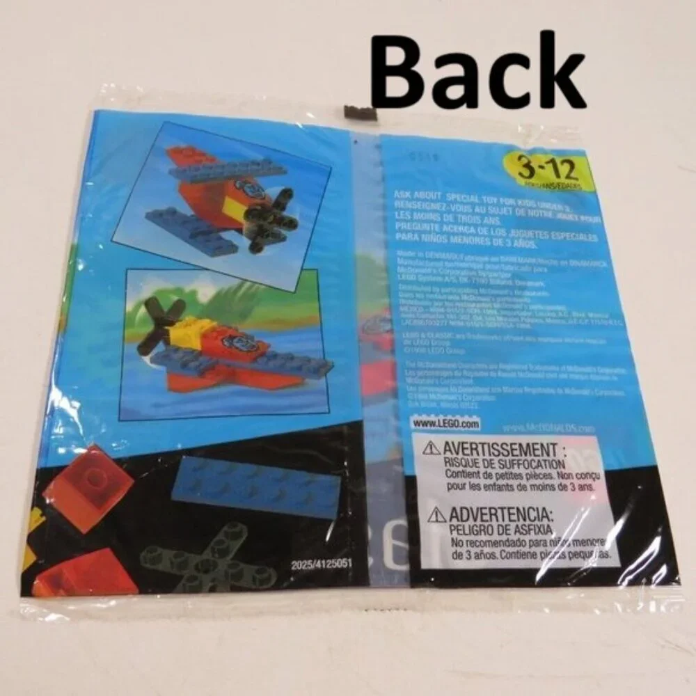 LEGO ADVERTISING - (6 items)PACKAGING Materials mostly 1999 some Lego McDonalds